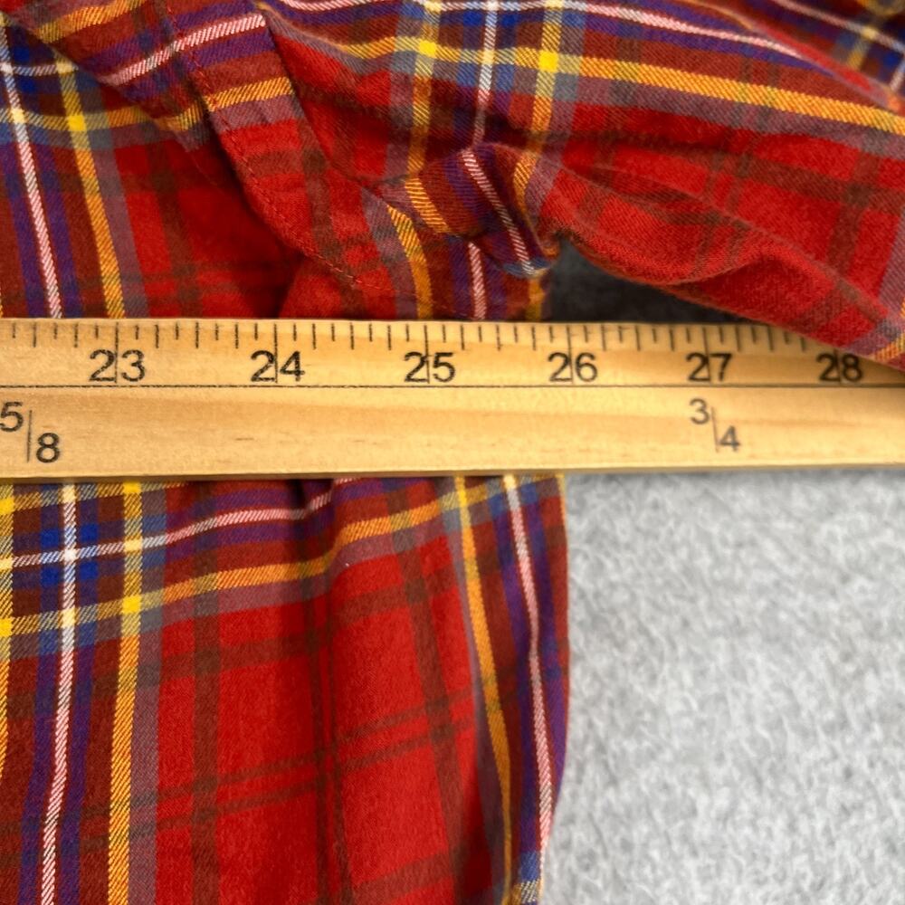 Orvis Red PLaid Casual Shirt XL Pocket Classic Button Up Long Sleeve Mens - Picture 6 of 10